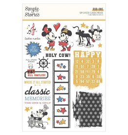 SIMPLE STORIES SIMPLE STORIES SAY CHEESE CLASSIC MOUSE 6x8 RUB-ONS 2/PK