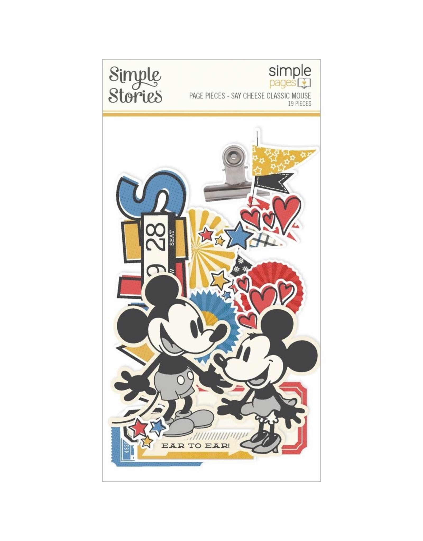 SIMPLE STORIES SIMPLE STORIES SAY CHEESE CLASSIC MOUSE SIMPLE PAGES PAGE PIECES 19/PK