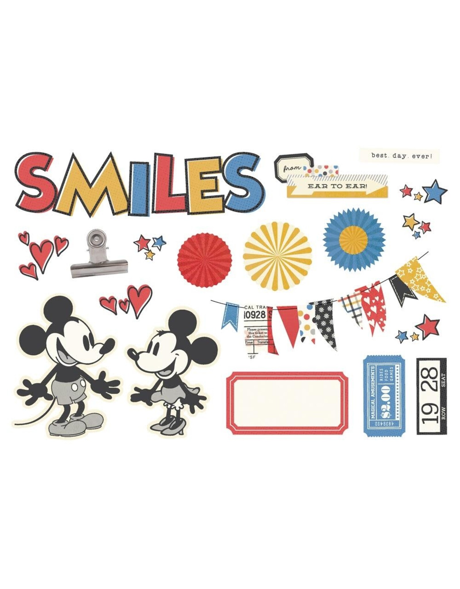 SIMPLE STORIES SIMPLE STORIES SAY CHEESE CLASSIC MOUSE SIMPLE PAGES PAGE PIECES 19/PK