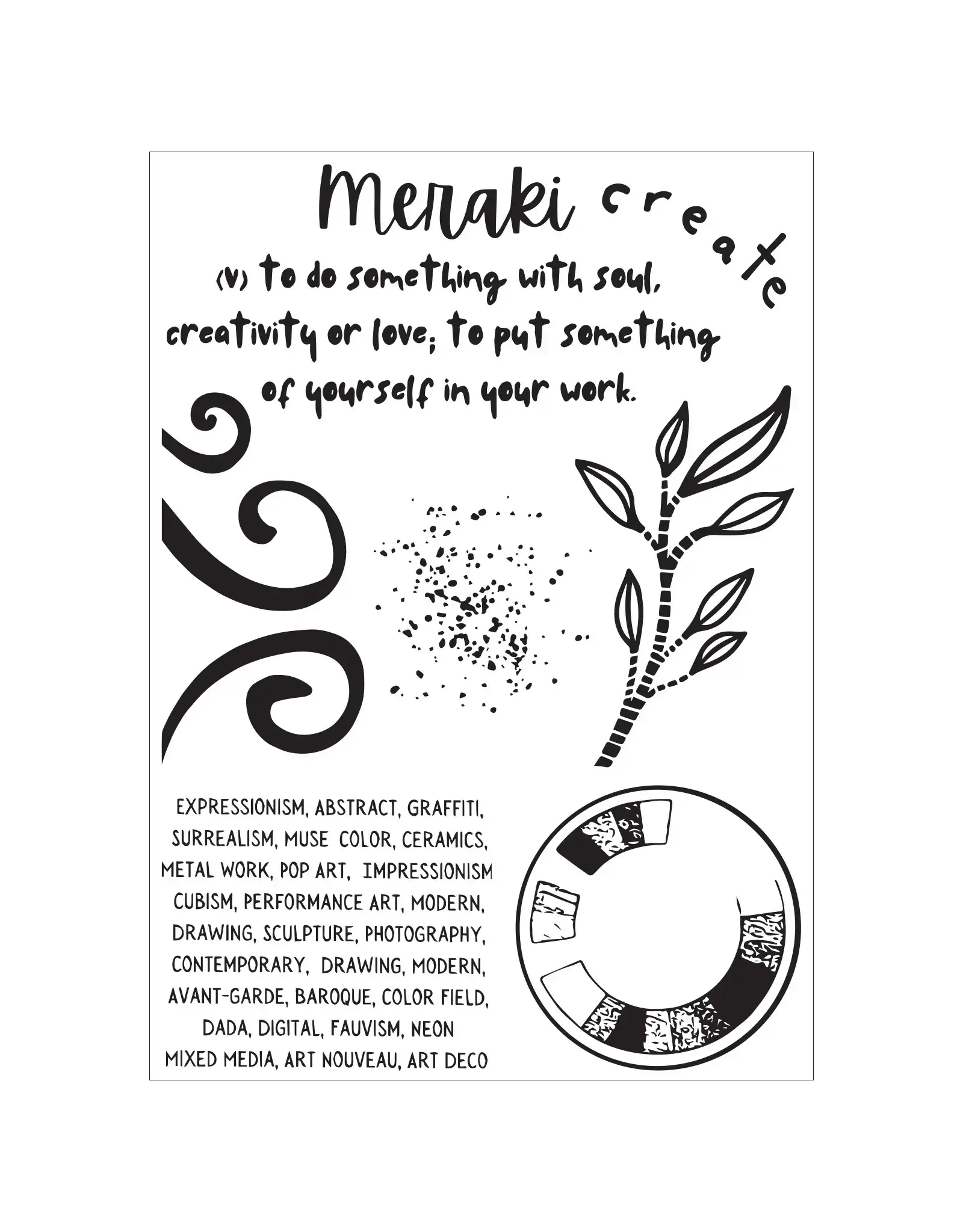 SIZZIX SIZZIX CAT KERR CREATE CLEAR STAMP & STENCIL SET