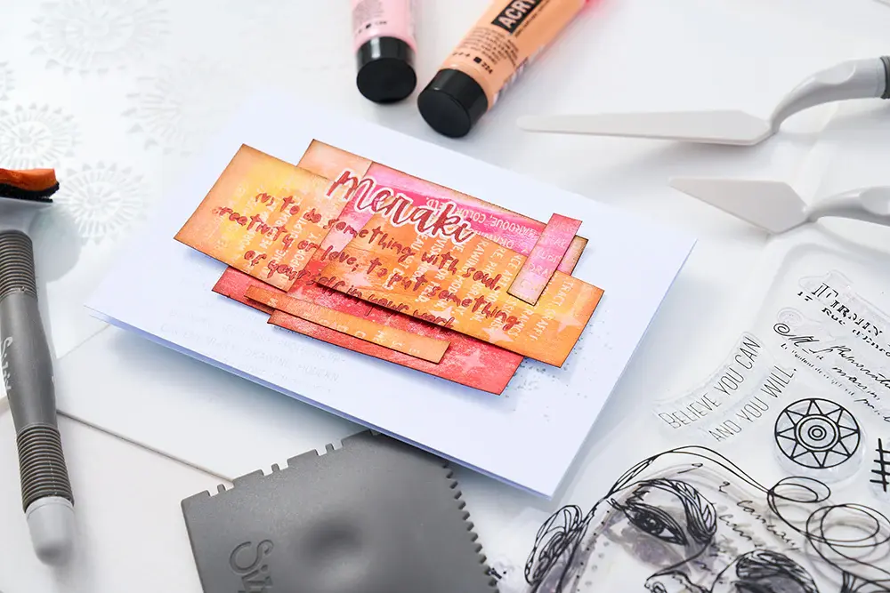 SIZZIX SIZZIX CAT KERR CREATE CLEAR STAMP & STENCIL SET
