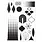 SIZZIX SIZZIX VIC HOLLINS GEOMETRIC CLEAR STAMP & STENCIL SET