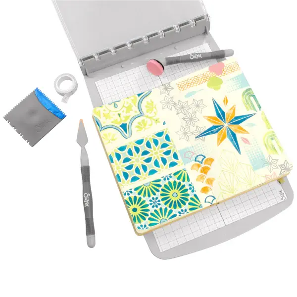 SIZZIX SIZZIX VIC HOLLINS GEOMETRIC CLEAR STAMP & STENCIL SET
