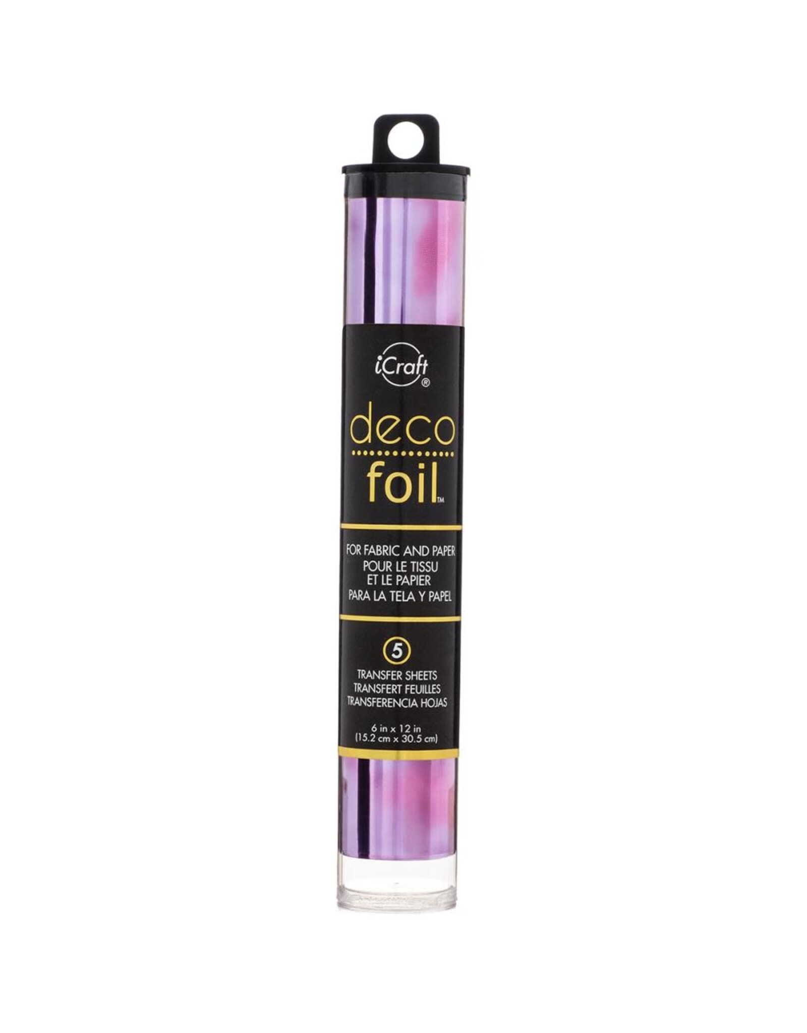 THERMOWEB ICRAFT DECO FOIL AMETHYST WATERCOLOR 5 SHEETS