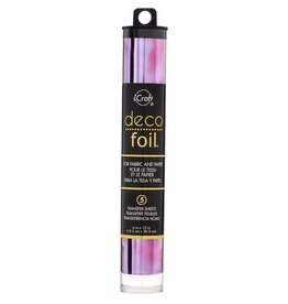 THERMOWEB ICRAFT DECO FOIL AMETHYST WATERCOLOR 5 SHEETS