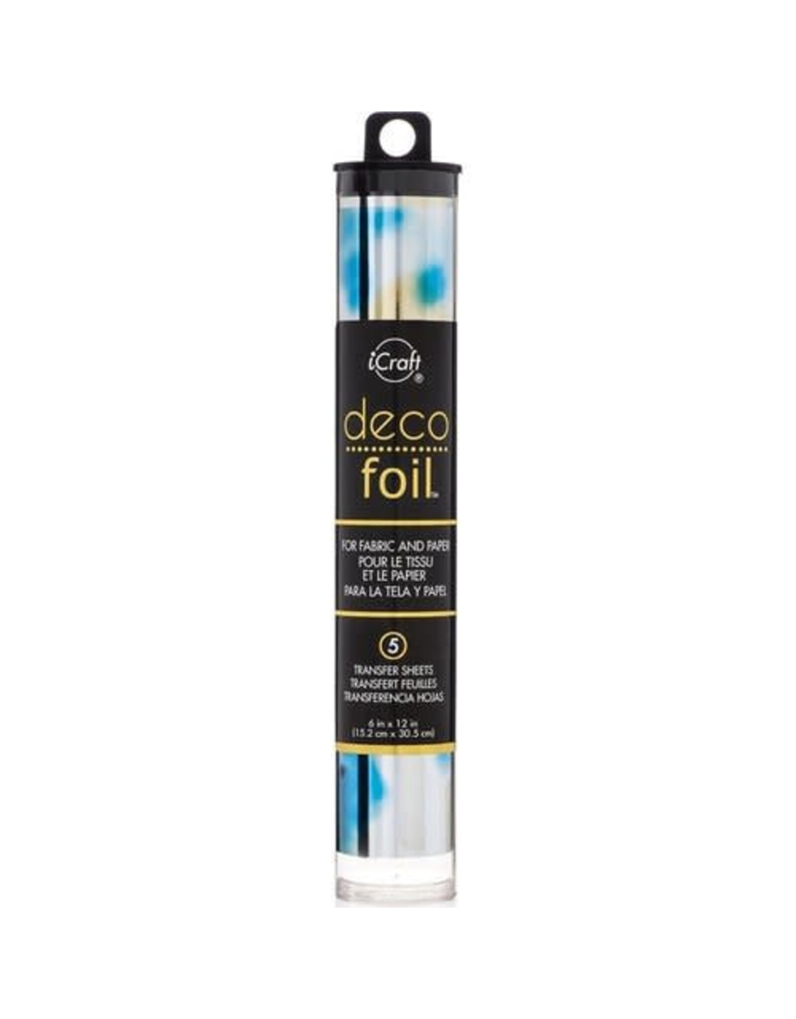THERMOWEB ICRAFT DECO FOIL TRANSFER SHEETS LAPIS WATERCOLOR 6x12 5 SHEETS
