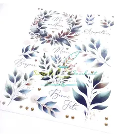 SIMPLE A SOUHAITS SIMPLE A SOUHAIT TRANSFERT//RUB-ON FEUILLAGE