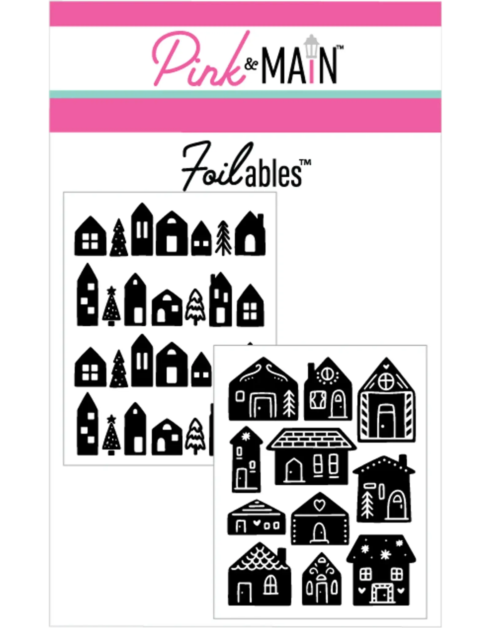 PINK & MAIN PINK & MAIN FOILABLES CHRISTMAS VILLAGE PANELS