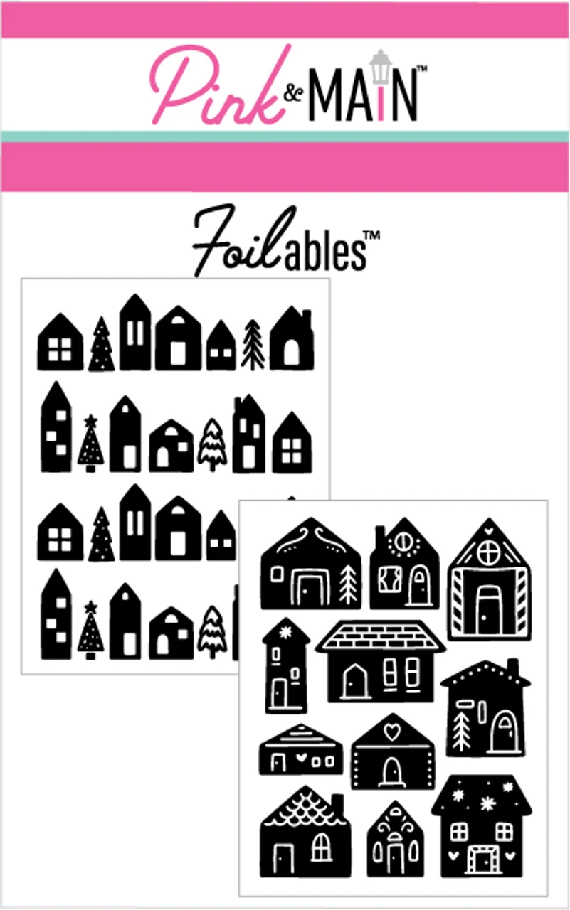 PINK & MAIN PINK & MAIN FOILABLES CHRISTMAS VILLAGE PANELS