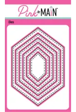 PINK & MAIN PINK & MAIN OBLONG STITCHED HEXAGON DIE SET