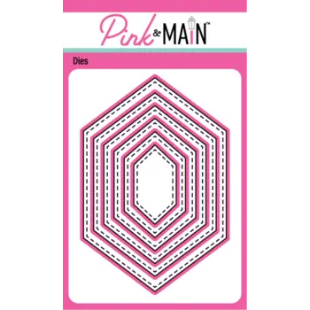 PINK & MAIN PINK & MAIN OBLONG STITCHED HEXAGON DIE SET