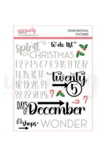 UNIQUELY CREATIVE UNIQUELY CREATIVE DOCUMENTING DECEMBER DIMENSIONAL STICKERS