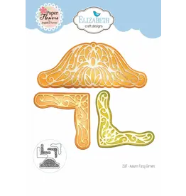 ELIZABETH CRAFT DESIGNS ELIZABETH CRAFT DESIGNS PAPER FLOWERS BY ANGELICA TURNER AUTUMN FANCY CORNERS DIE SET