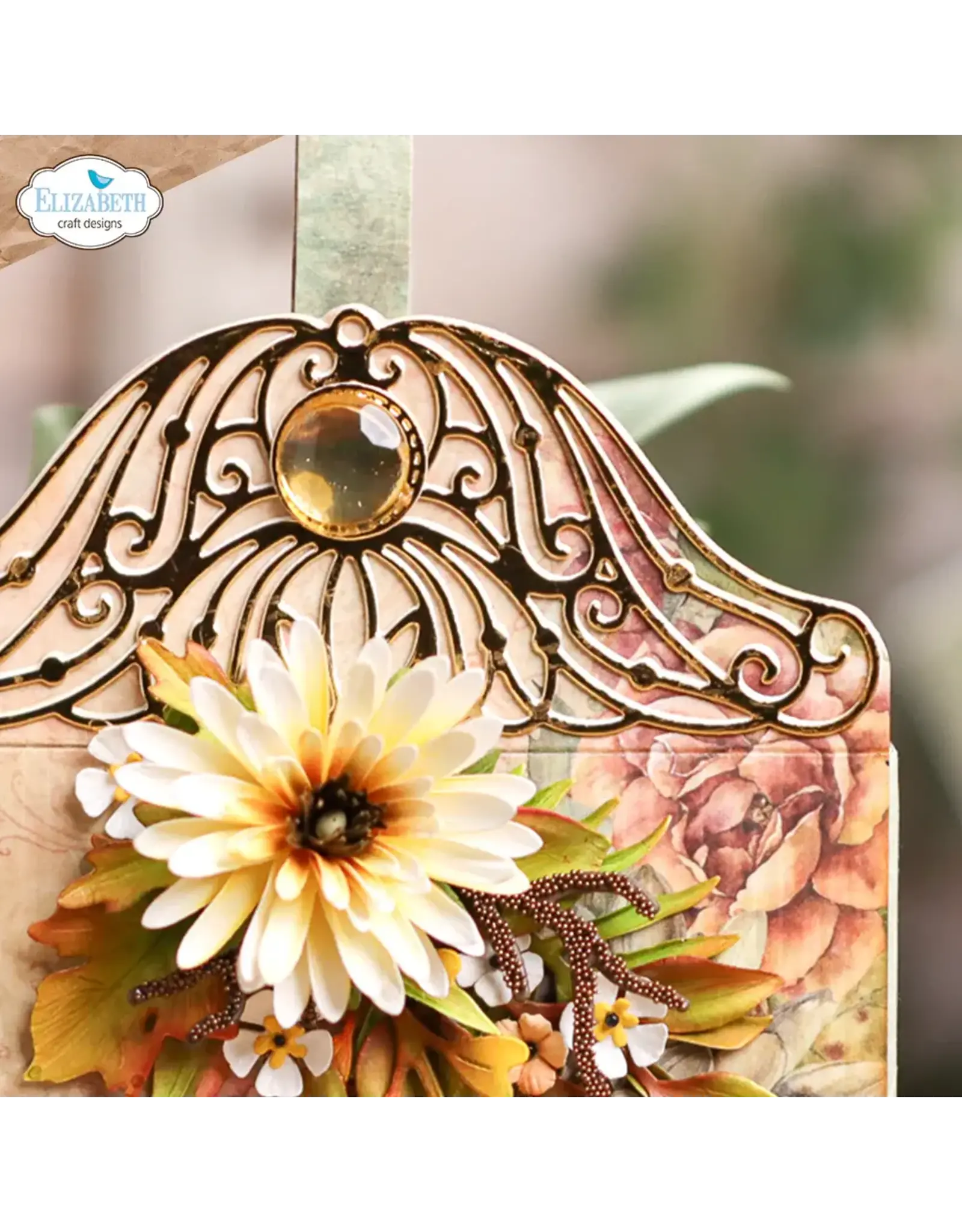 ELIZABETH CRAFT DESIGNS ELIZABETH CRAFT DESIGNS PAPER FLOWERS BY ANGELICA TURNER AUTUMN FANCY CORNERS DIE SET