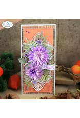 ELIZABETH CRAFT DESIGNS ELIZABETH CRAFT DESIGNS PAPER FLOWERS BY ANGELICA TURNER AUTUMN FANCY CORNERS DIE SET