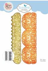 ELIZABETH CRAFT DESIGNS ELIZABETH CRAFT DESIGNS PAPER FLOWERS BY ANGELICA TURNER AUTUMN FANCY BORDERS DIE SET
