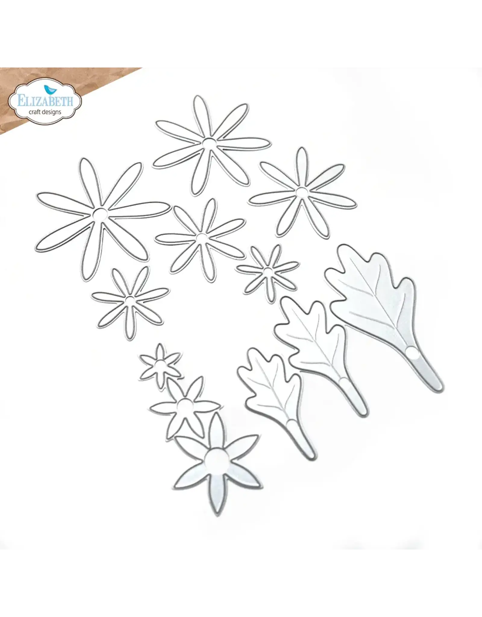 ELIZABETH CRAFT DESIGNS ELIZABETH CRAFT DESIGNS PAPER FLOWERS BY ANGELICA TURNER FLORALS 32 DIE SET