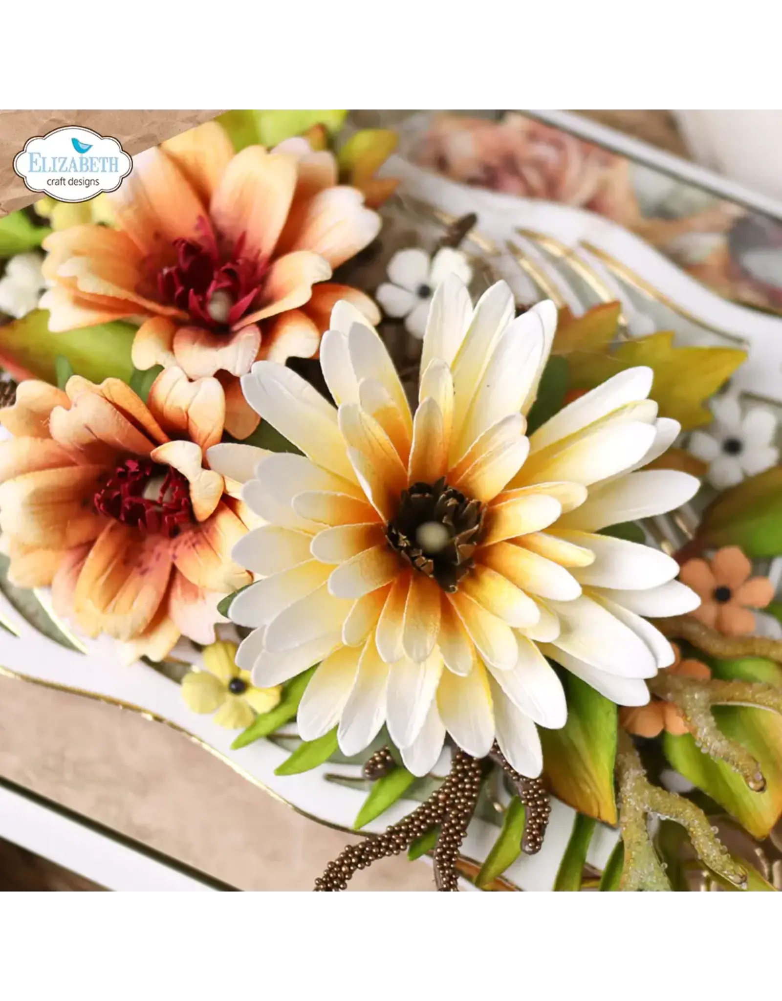 ELIZABETH CRAFT DESIGNS ELIZABETH CRAFT DESIGNS PAPER FLOWERS BY ANGELICA TURNER FLORALS 32 DIE SET
