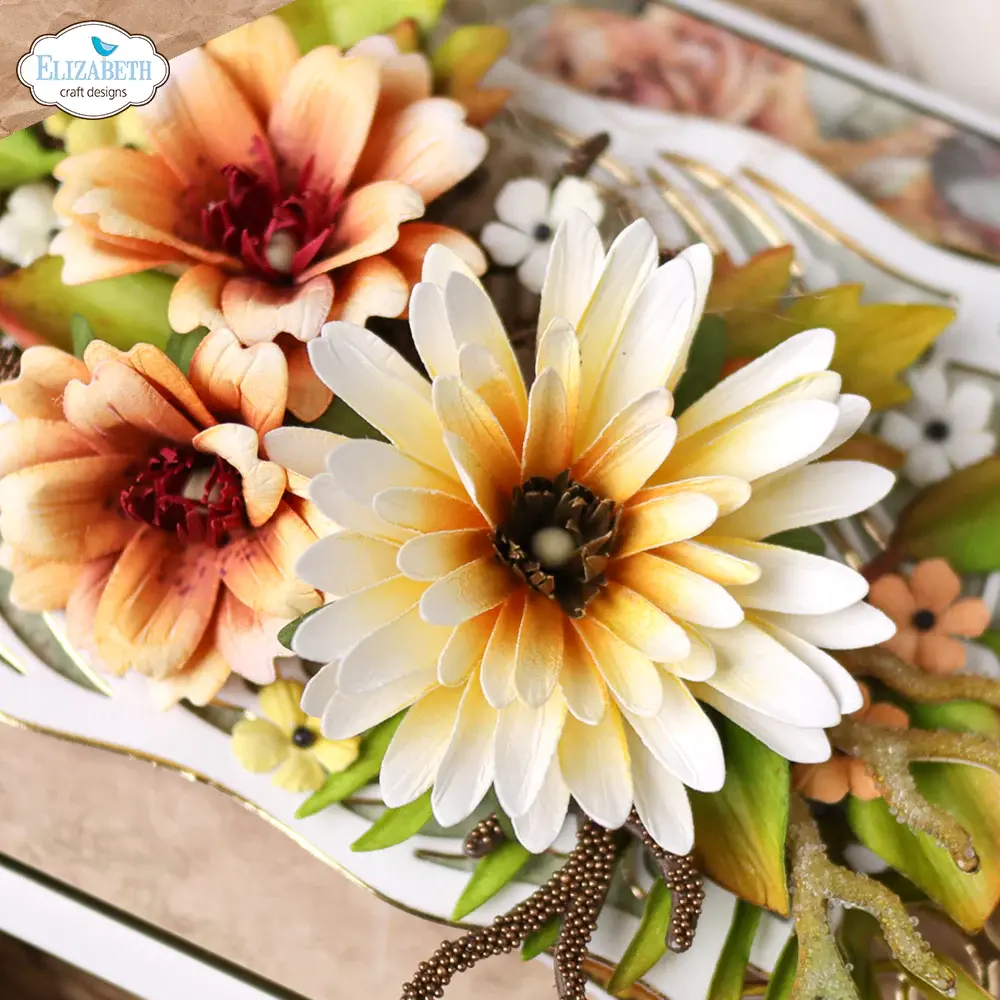 ELIZABETH CRAFT DESIGNS ELIZABETH CRAFT DESIGNS PAPER FLOWERS BY ANGELICA TURNER FLORALS 32 DIE SET