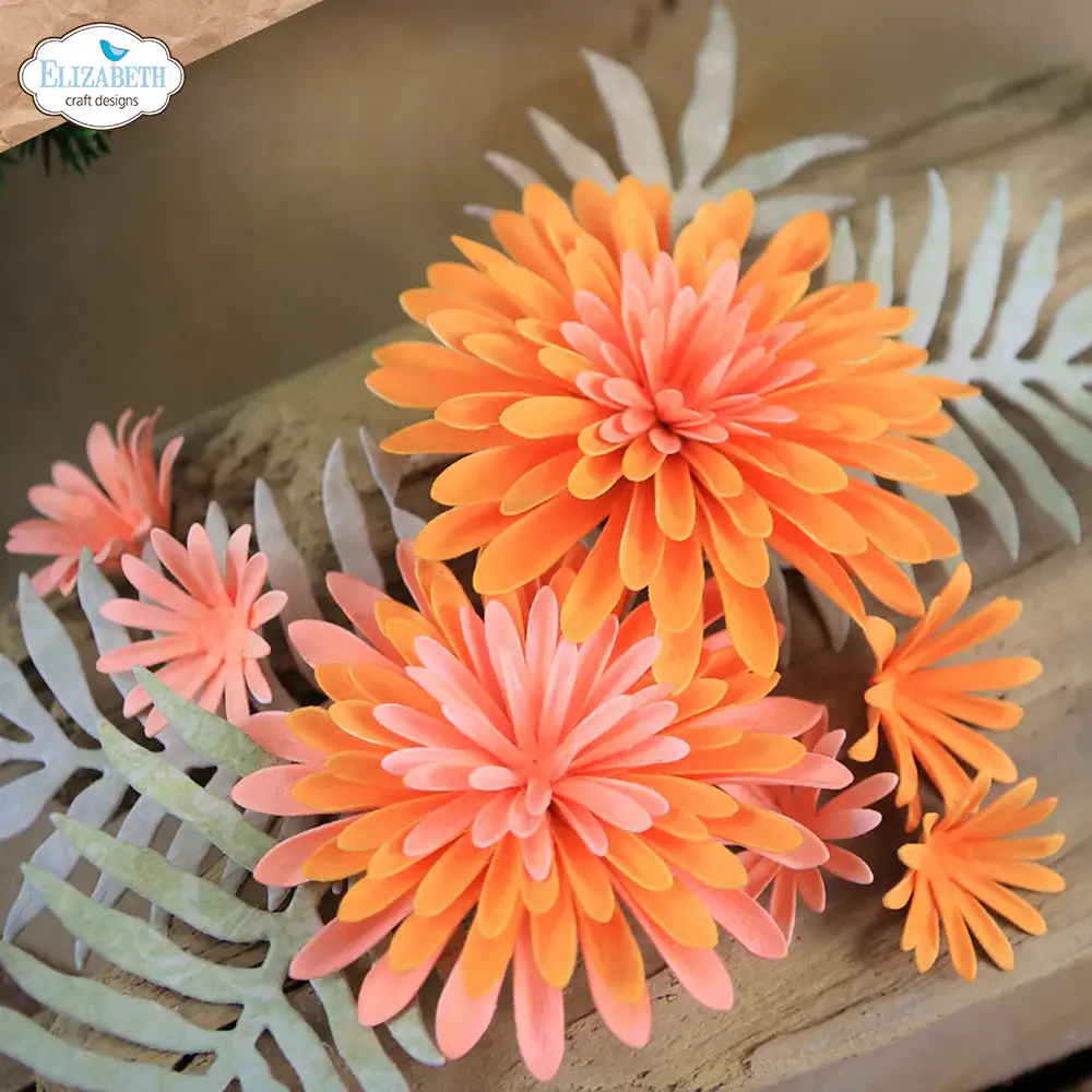 ELIZABETH CRAFT DESIGNS ELIZABETH CRAFT DESIGNS PAPER FLOWERS BY ANGELICA TURNER FLORALS 32 DIE SET