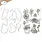 ELIZABETH CRAFT DESIGNS ELIZABETH CRAFT DESIGNS PAPER FLOWERS BY ANGELICA TURNER AUTUMN HARVEST FLORALS CLEAR STAMP & DIE SET