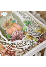 ELIZABETH CRAFT DESIGNS ELIZABETH CRAFT DESIGNS PAPER FLOWERS BY ANGELICA TURNER AUTUMN HARVEST FLORALS CLEAR STAMP & DIE SET