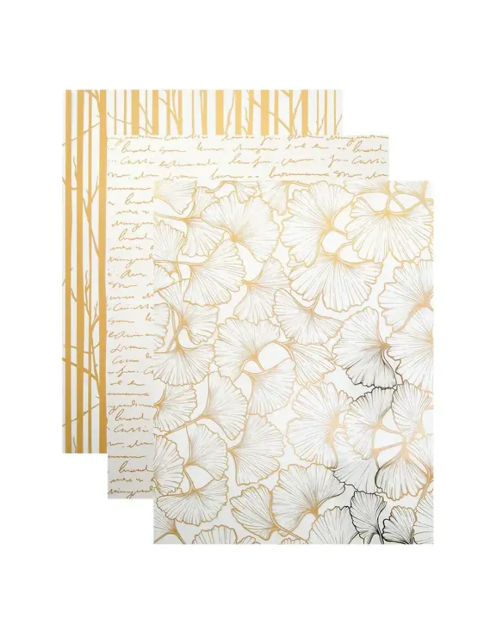 SPELLBINDERS SPELLBINDERS WOODLAND TALES COLLECTION FOILED ACETATE & VELLUM SHEETS 8.5x11 6/PK