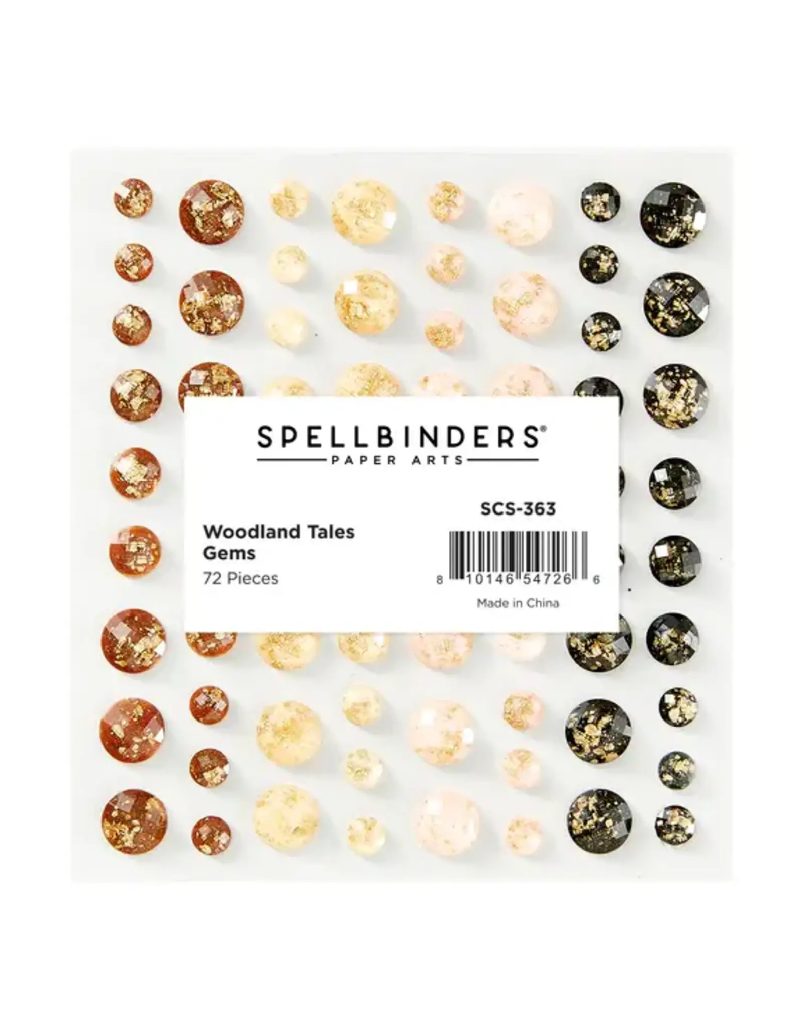 SPELLBINDERS SPELLBINDERS WOODLAND TALES COLLECTION GOLD FLECKED GEMSTONES