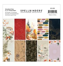 SPELLBINDERS SPELLBINDERS WOODLAND TALES COLLECTION 6x6 PAPER PAD 20 SHEETS