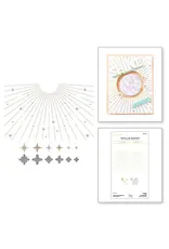 SPELLBINDERS SPELLBINDERS CARISSA WILEY SHINE BRIGHT COLLECTION SPARKLE BACKGROUND GLIMMER HOT FOIL PLATE & DIE SET