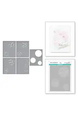 SPELLBINDERS SPELLBINDERS CARISSA WILEY SHINE BRIGHT COLLECTION LAYERED DISCO IMPRESSIONS STENCIL SET