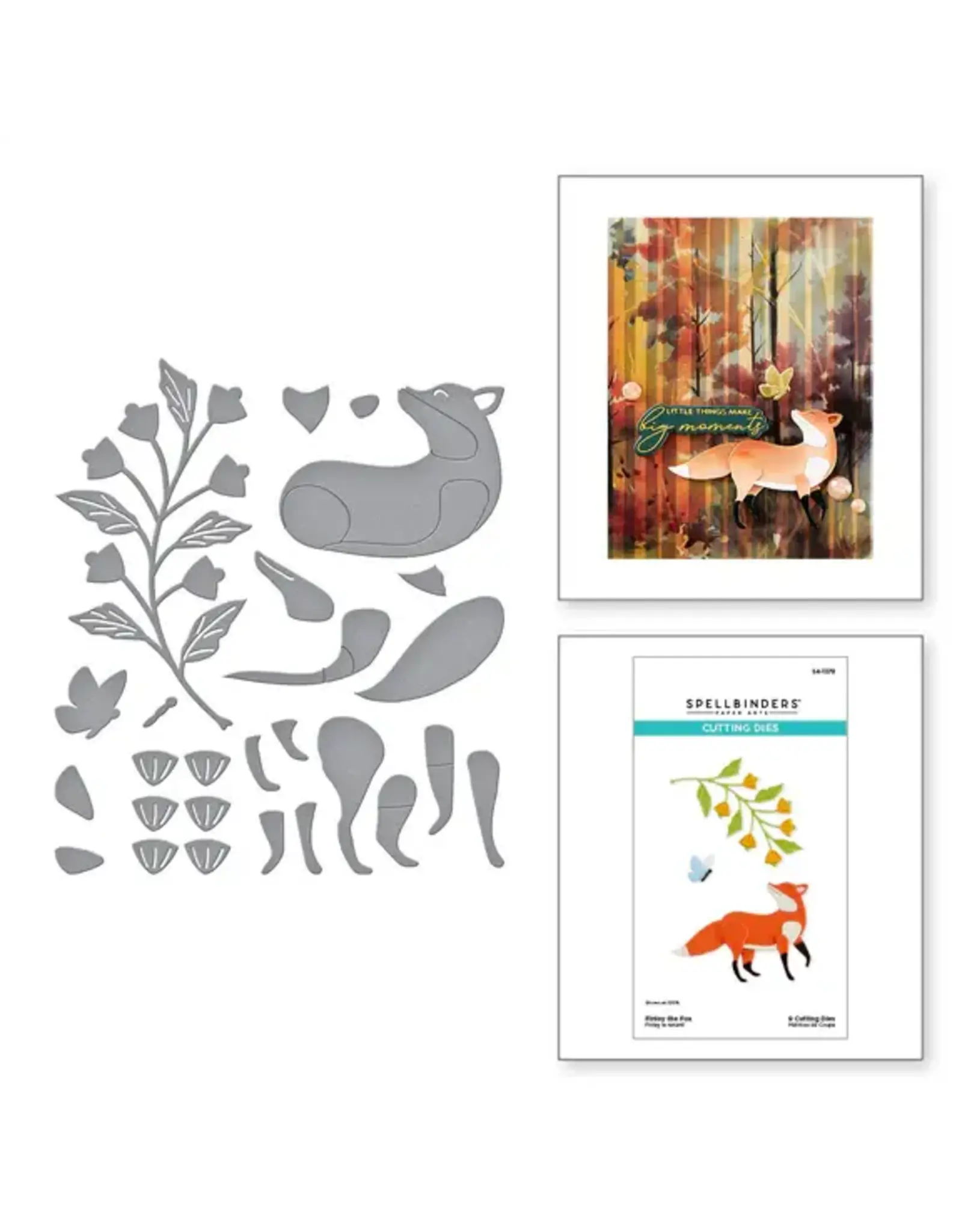 SPELLBINDERS SPELLBINDERS WOODLAND TALES COLLECTION FINLEY THE FOX ETCHED DIE