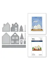 SPELLBINDERS SPELLBINDERS SIMON HURLEY TIMELESS TREES COLLECTION MANTLE VILLAGE ETCHED DIE SET