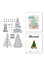 SPELLBINDERS SPELLBINDERS SIMON HURLEY TIMELESS TREES COLLECTION CLASSIC CHRISTMAS TREE ETCHED DIE SET