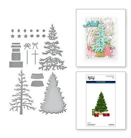 SPELLBINDERS SPELLBINDERS SIMON HURLEY TIMELESS TREES COLLECTION CLASSIC CHRISTMAS TREE ETCHED DIE SET