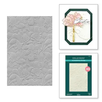 SPELLBINDERS SPELLBINDERS YANA SMAKULA AMARYLLIS CHRISTMAS COLLECTION AMARYLLIS GARDEN 3D EMBOSSING FOLDER