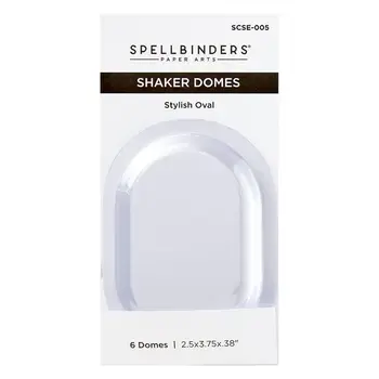 SPELLBINDERS SPELLBINDERS STYLISH OVAL SHAKER DOMES 6/PK