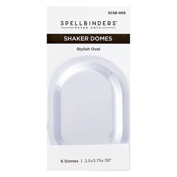 SPELLBINDERS SPELLBINDERS STYLISH OVAL SHAKER DOMES 6/PK