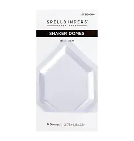 SPELLBINDERS SPELLBINDERS HEXI-GEM SHAKER DOMES 6/PK