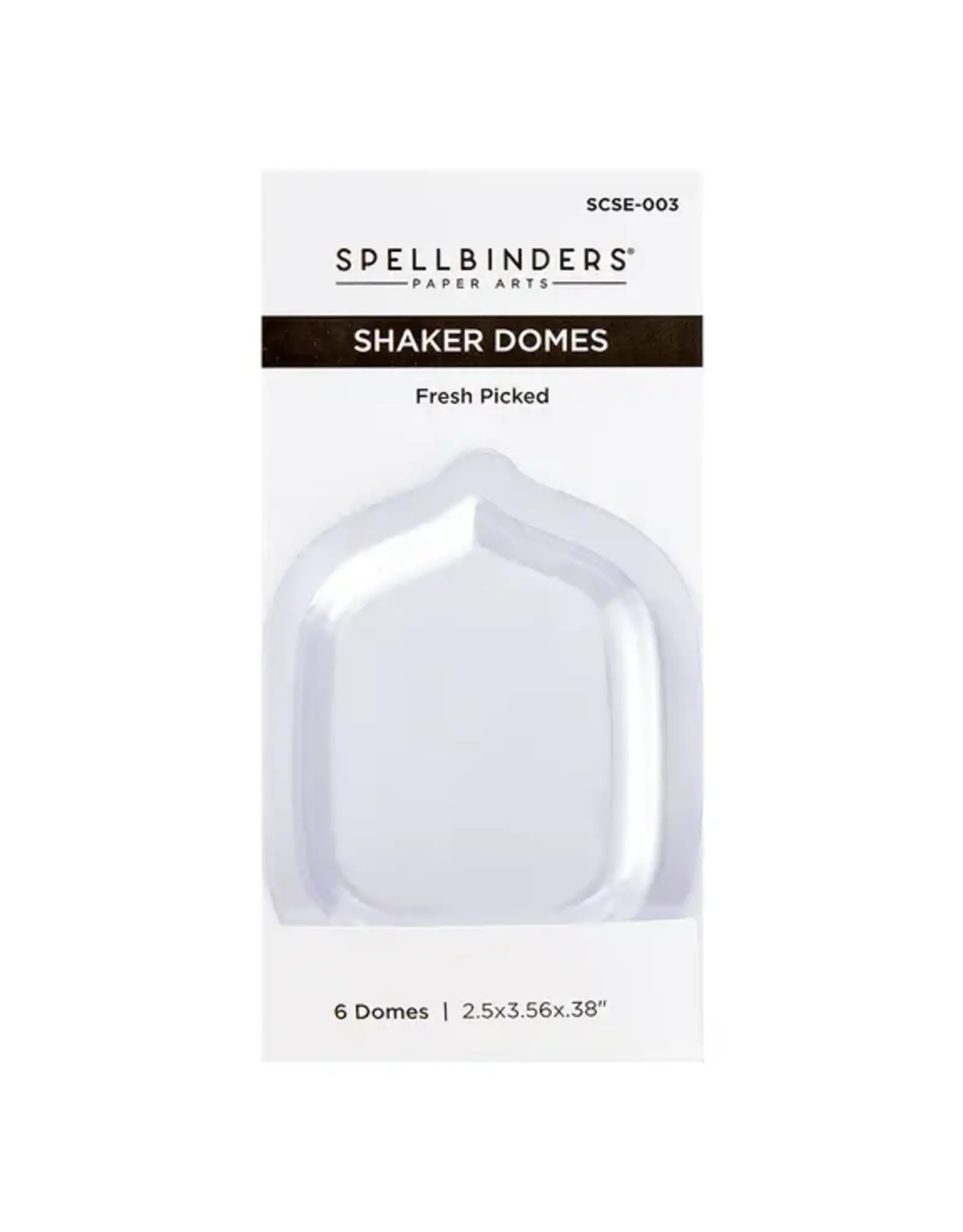 SPELLBINDERS SPELLBINDERS FRESH PICKED SHAKER DOMES 6/PK