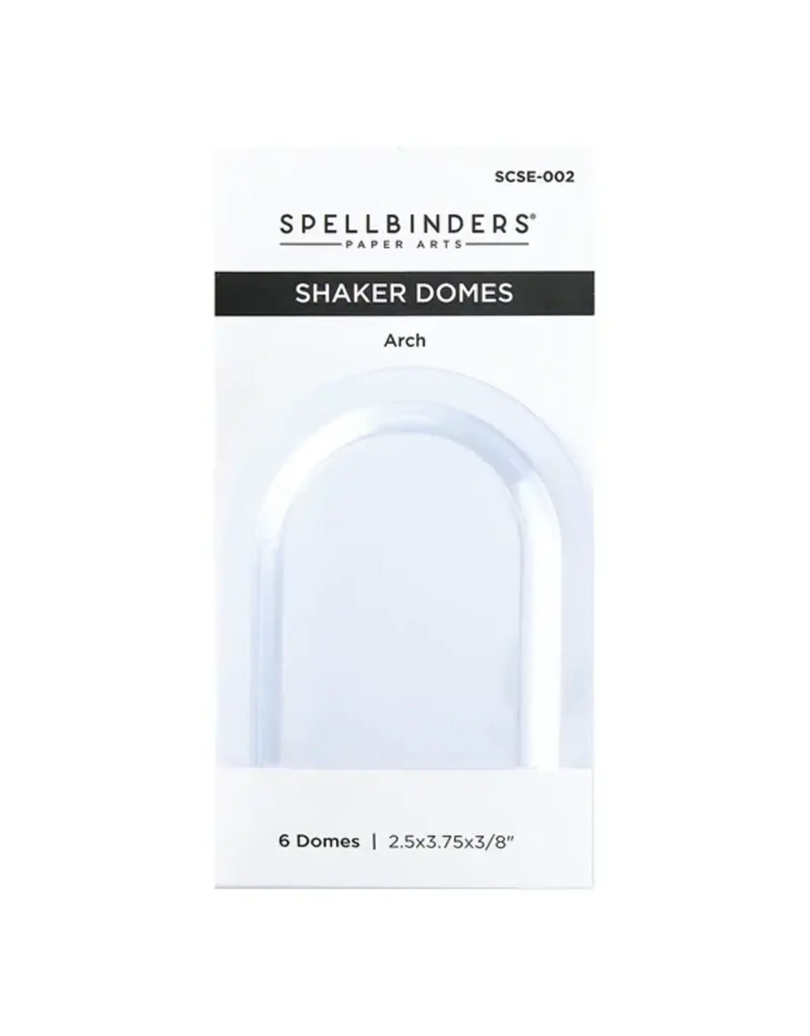 SPELLBINDERS SPELLBINDERS ARCH SHAKER DOMES 6/PK