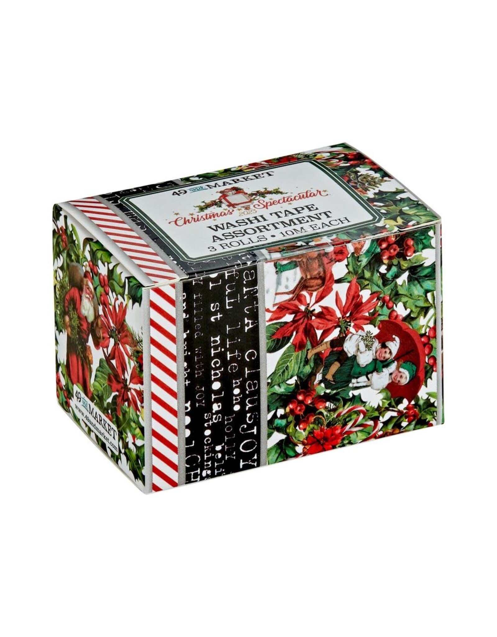 49 AND MARKET 49 AND MARKET CHRISTMAS SPECTACULAR 2023 WASHI TAPE SET 3/PK