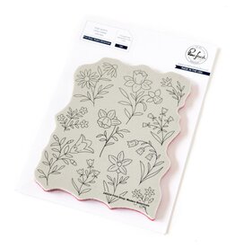 PINKFRESH PINKFRESH STUDIO PRINT SHOP: MODERN BOTANICALS CLING STAMP
