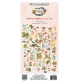 49 AND MARKET 49 AND MARKET BIRDSONG 6x12 LASER CUT WILDFLOWER 95/PK