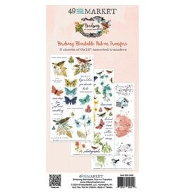 49 AND MARKET 49 AND MARKET BIRDSONG BLENDABLE 6x12 RUB-ON TRANSFER SET 3/PK