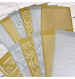 HUNKYDORY CRAFTS LTD. HUNKYDORY SET 1 CHRISTMAS BORDERS & CORNERS PEEL OFFS