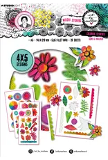 STUDIOLIGHT STUDIOLIGHT ART BY MARLENE SIGNATURE COLLECTION COLORFUL ELEMENTS A5 WASHI STICKERS