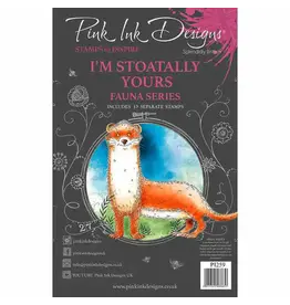 PINK INK PINK INK DESIGNS FAUNA SERIES I'M STOATALLY YOURS CLEAR STAMP SET