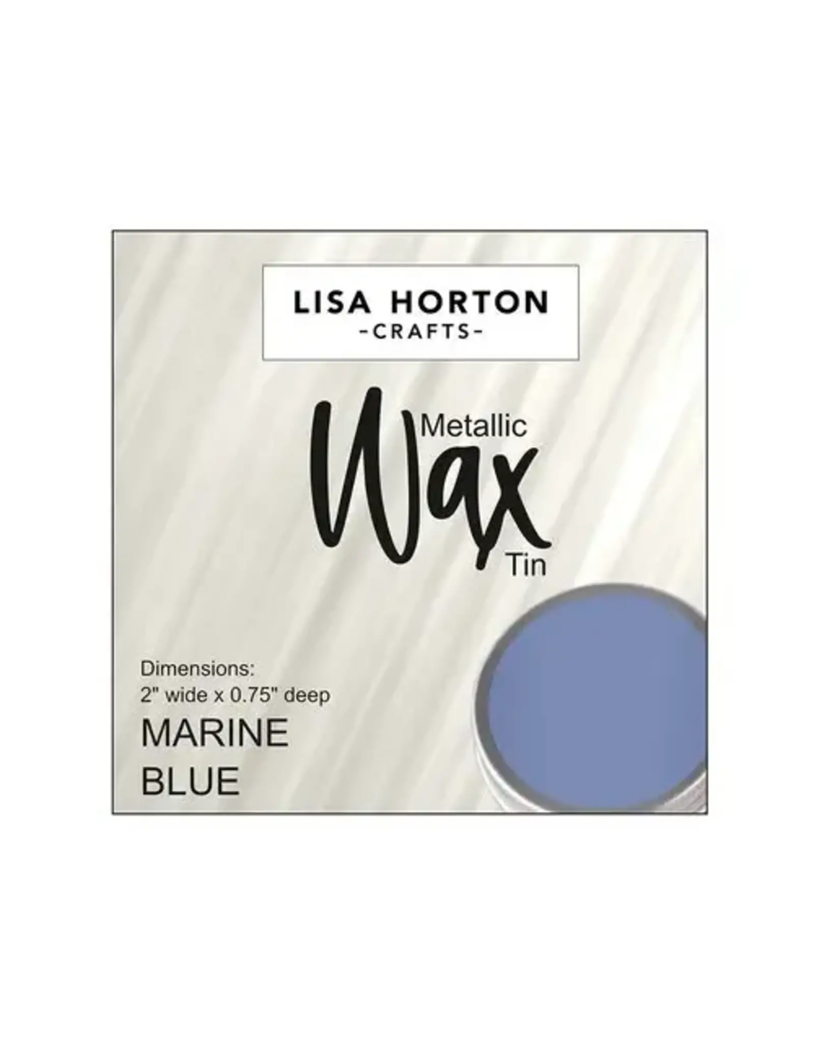 LISA HORTON CRAFTS LISA HORTON CRAFTS METALLIC WAX TIN - MARINE BLUE