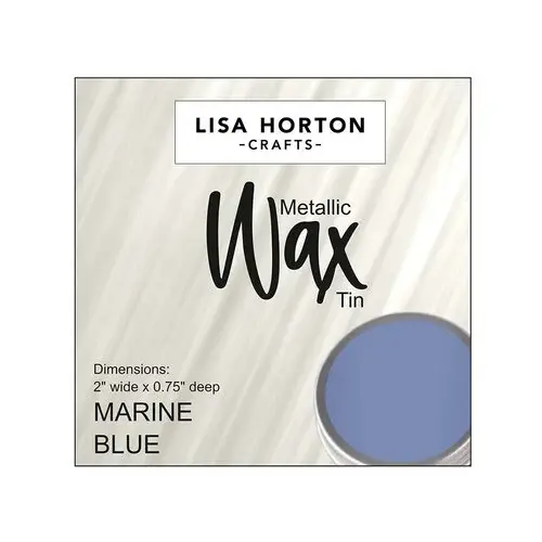 LISA HORTON CRAFTS LISA HORTON CRAFTS METALLIC WAX TIN - MARINE BLUE